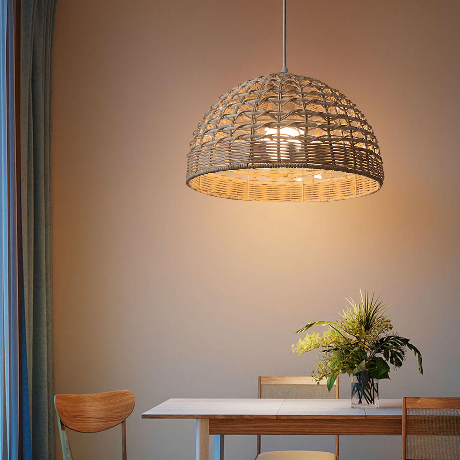 Wicker Pendant Shade - 라탄 램프쉐이드 위커 펜던트 조명 커버
