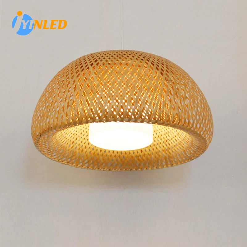 손으로 짠 대나무 전등갓 조명기구, 매달린 조명, 천연 - Wicker Pendant Shade 리뷰 및 가격