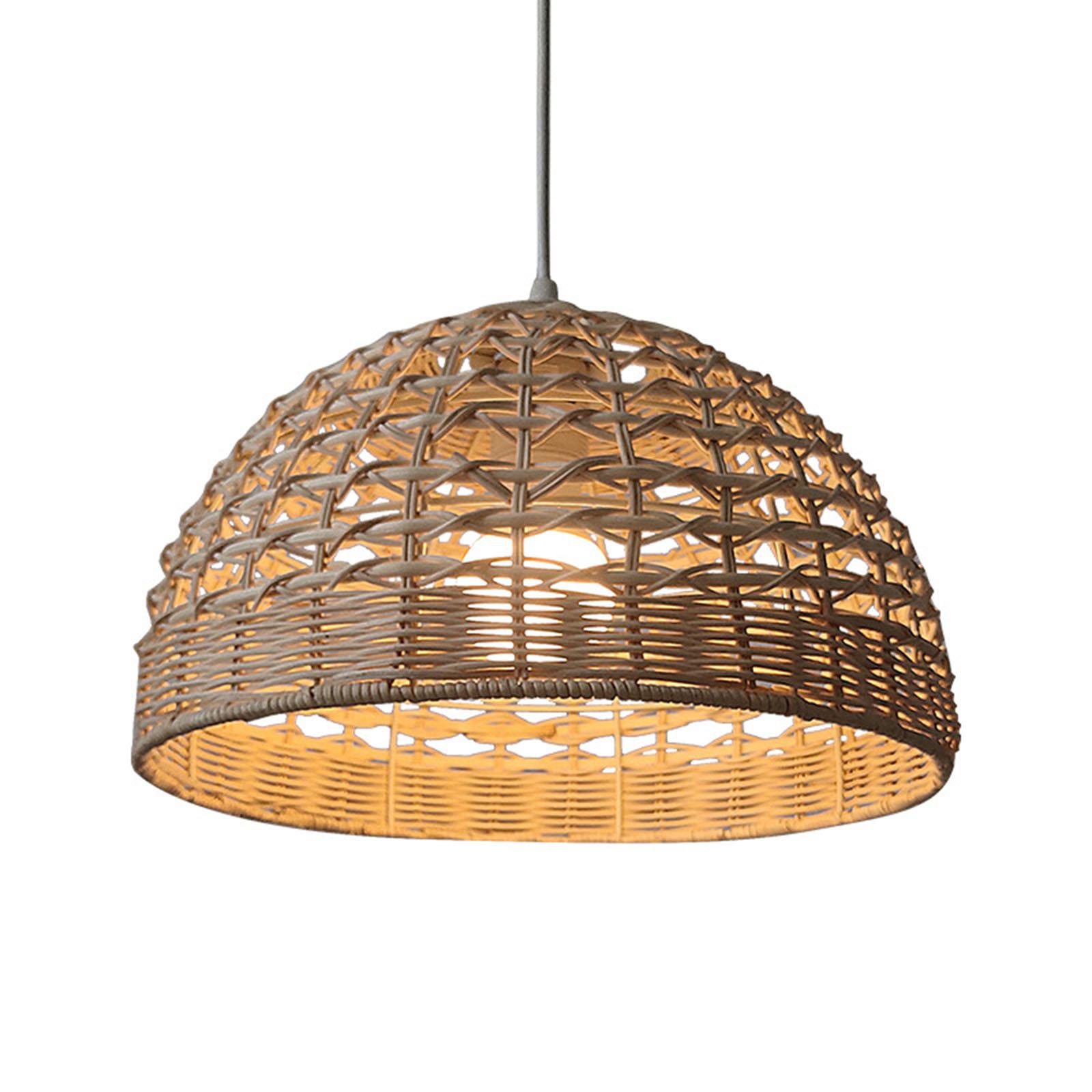라탄 램프쉐이드 위커 펜던트 조명 커버 원형 조명기구  - Wicker Pendant Shade 리뷰 및 가격