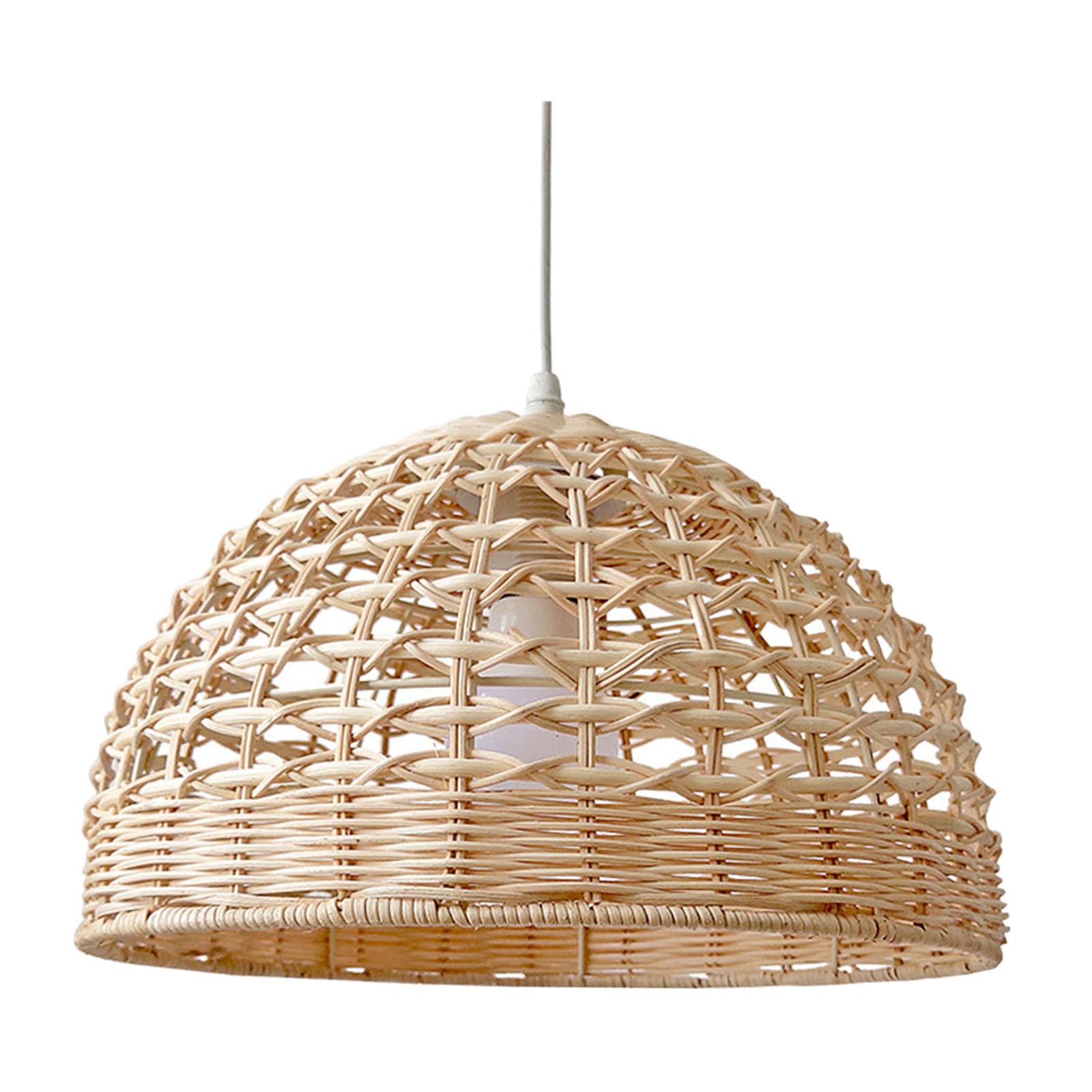 라탄 램프쉐이드 위커 펜던트 조명 커버 원형 조명기구  - Wicker Pendant Shade 리뷰 및 가격