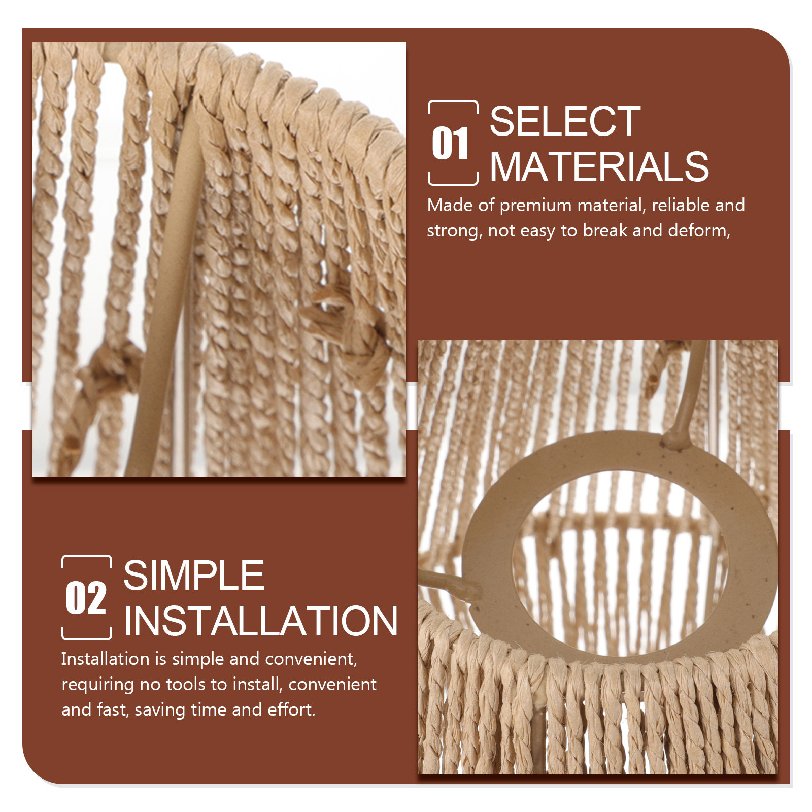 우븐 램프 쉐이드 레트로 러스틱 미니멀리스트 펜던트 램 - Wicker Pendant Shade 리뷰 및 가격