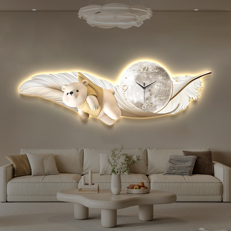 럭셔리 대형 벽시계 온도 날짜 표시 유럽 디자인 가정용 - Interior Design Luxury House 리뷰 및 가격