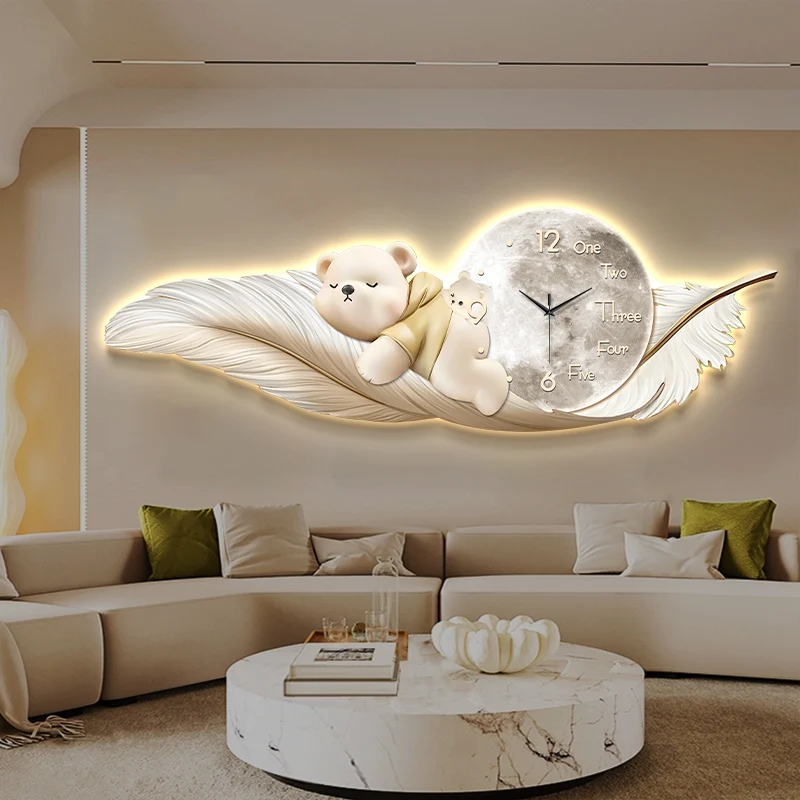 럭셔리 대형 벽시계 온도 날짜 표시 유럽 디자인 가정용 - Interior Design Luxury House 리뷰 및 가격