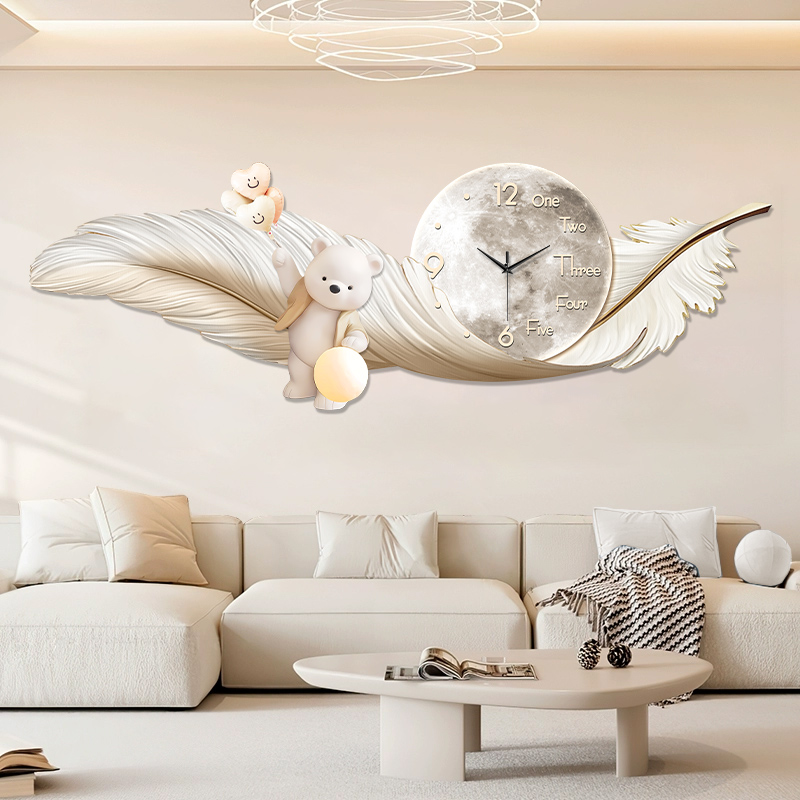 럭셔리 대형 벽시계 온도 날짜 표시 유럽 디자인 가정용 - Interior Design Luxury House 리뷰 및 가격