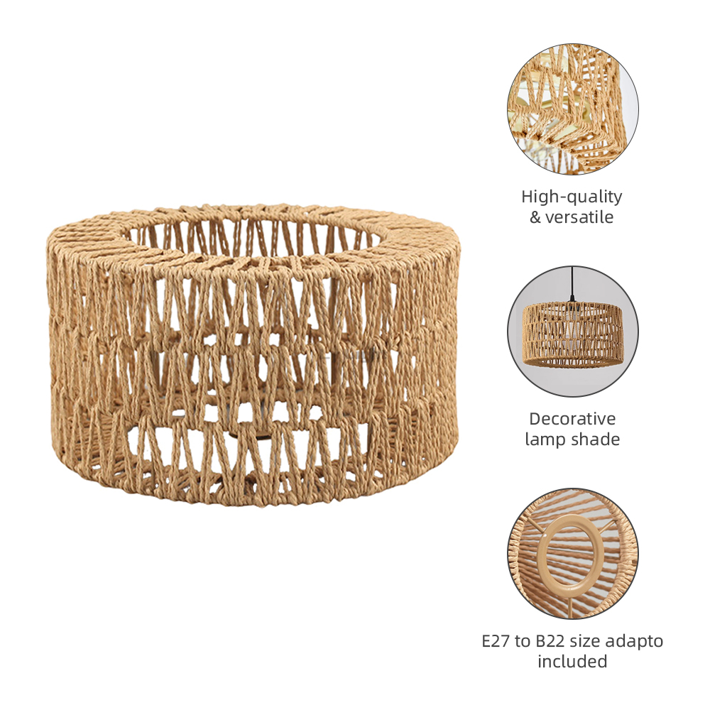 등나무 램프 쉐이드 E27 위커 우븐 펜던트, 전등갓  - Wicker Pendant Shade 리뷰 및 가격