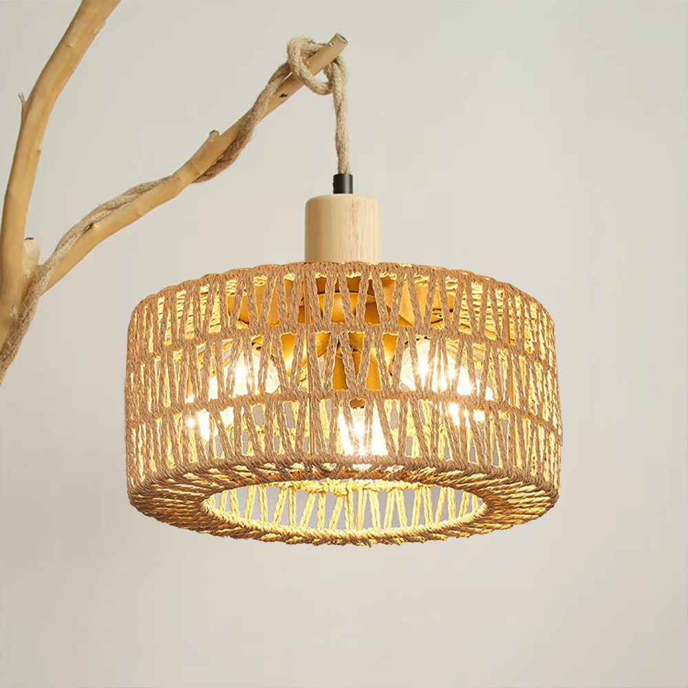 등나무 램프 쉐이드 E27 위커 우븐 펜던트, 전등갓  - Wicker Pendant Shade 리뷰 및 가격