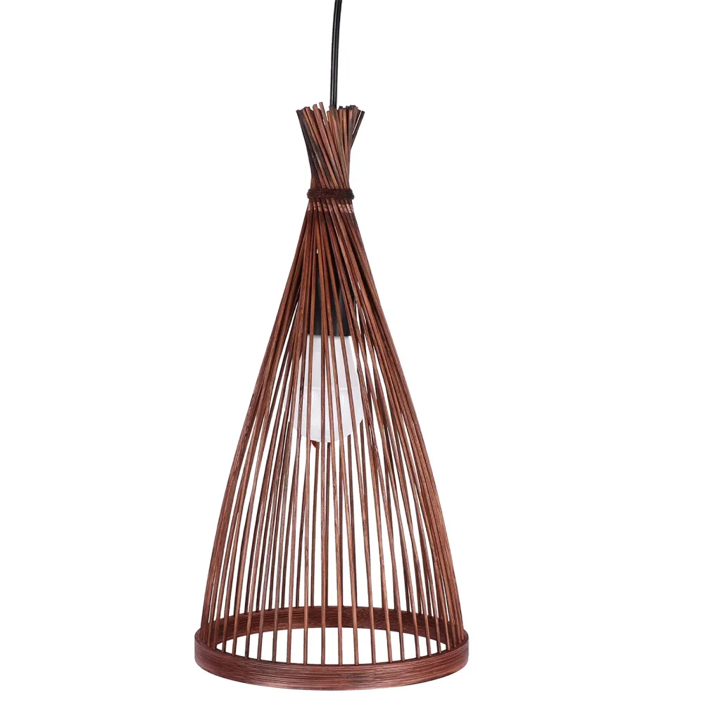 일본 천연 대나무 등나무 LED 샹들리에, E27 조명 - Wicker Pendant Shade 리뷰 및 가격