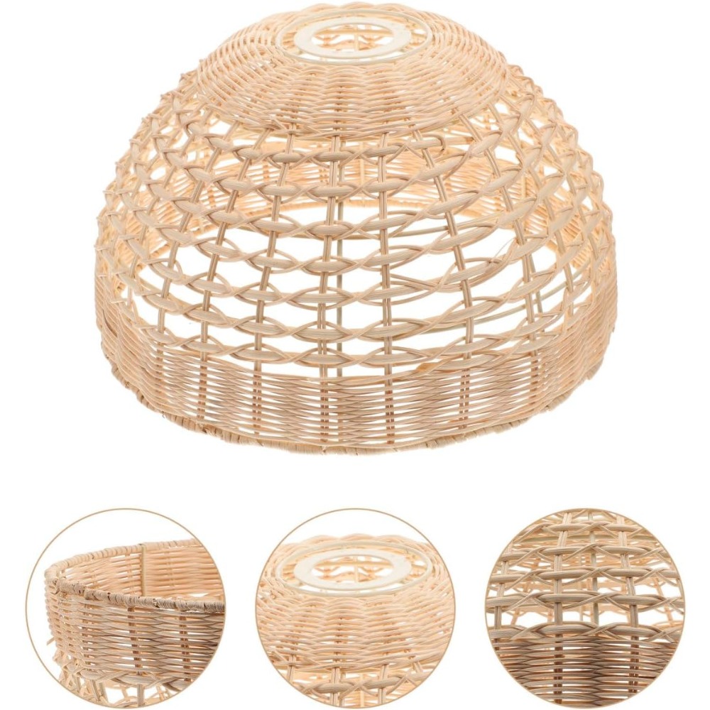 라탄 펜던트 램프 짜임새 있는 케이지형 행잉 램프쉐이드 - Wicker Pendant Shade 리뷰 및 가격