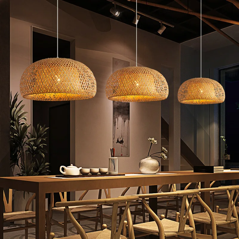 대나무 랜턴 26cm 펜던트 램프 천연 등나무 고리 버 - Wicker Pendant Shade 리뷰 및 가격