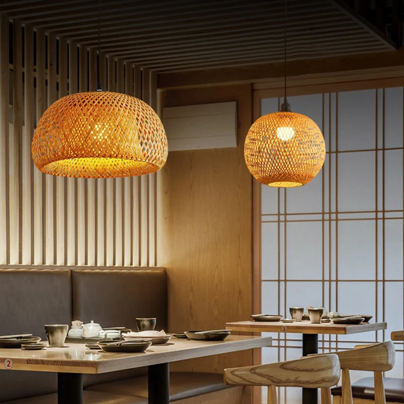 대나무 랜턴 26cm 펜던트 램프 천연 등나무 고리 버 - Wicker Pendant Shade 리뷰 및 가격