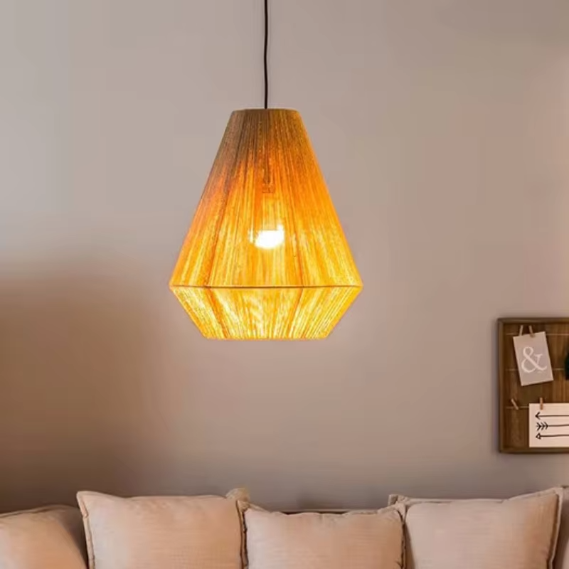 라탄 펜던트 조명 보헤미안 기하학적 디자인의 행잉 램프 - Wicker Pendant Shade 리뷰 및 가격