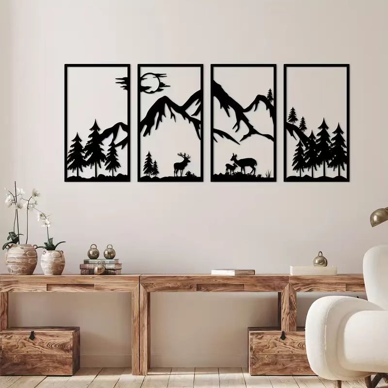 nq-2025 새로운 고급 메탈릭 111X43cm 벽  - Interior Design Luxury House 리뷰 및 가격