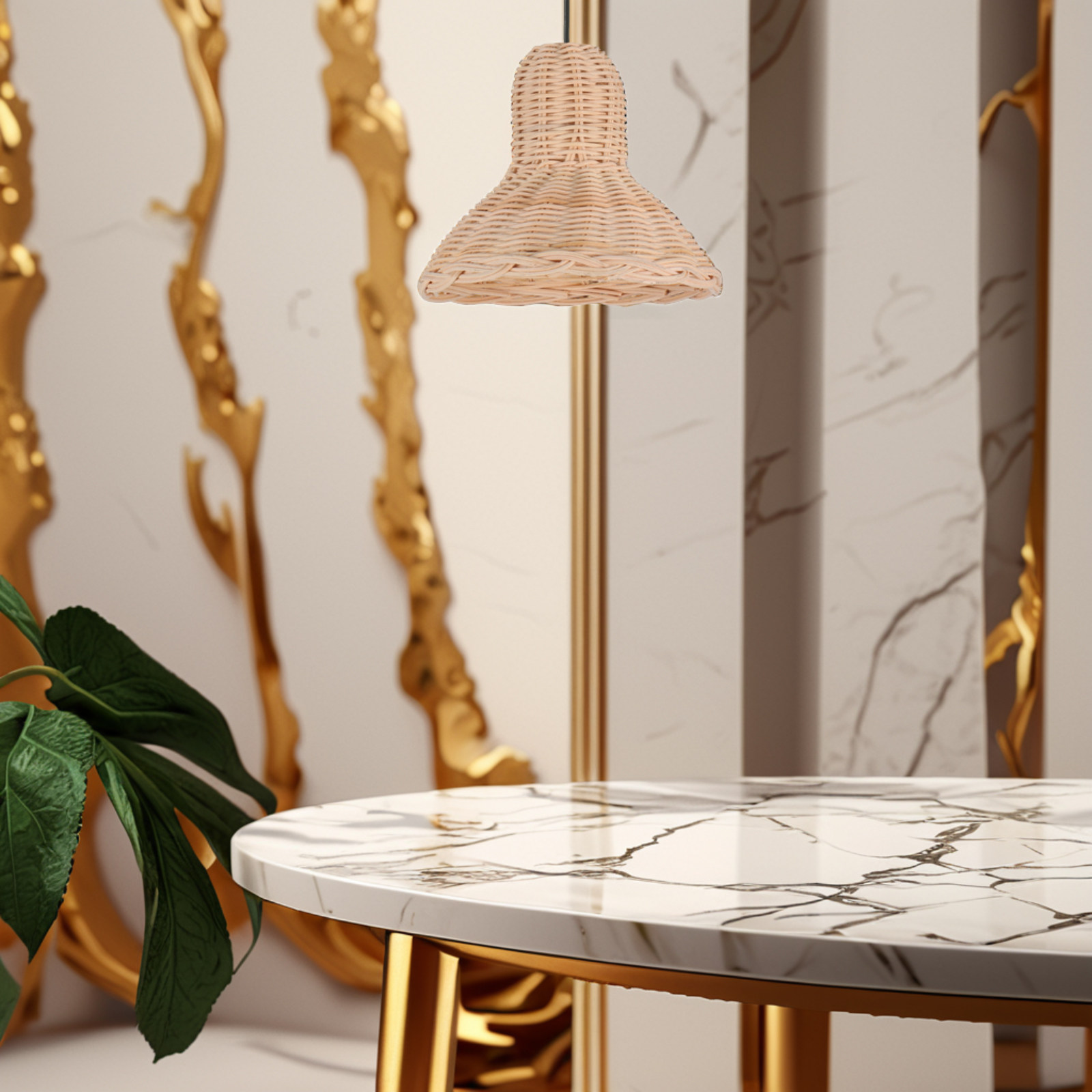 라탄 램프쉐이드 수제 천연 위커 펜던트 쉐이드, 레스토 - Wicker Pendant Shade 리뷰 및 가격