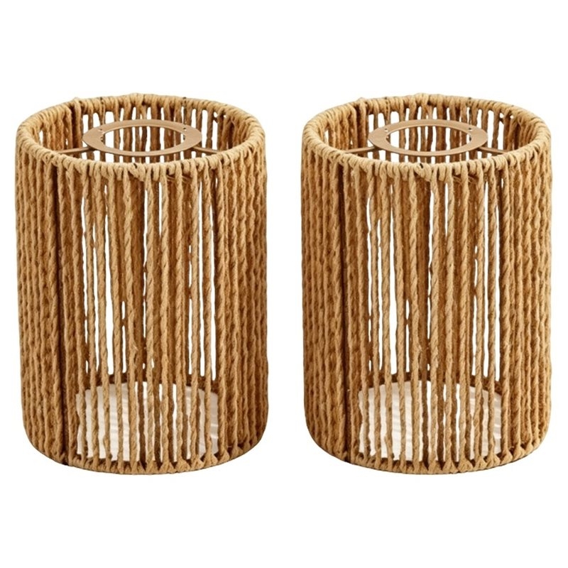 T19C 2팩 손으로 짠 위커 쉐이드 E26 및 E27 - Wicker Pendant Shade 리뷰 및 가격